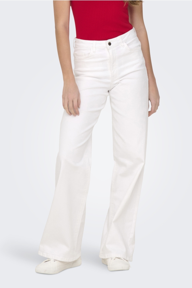 JDYFELINA-FINA HW WIDE WHITEJNS DNM 15347481 White Denim